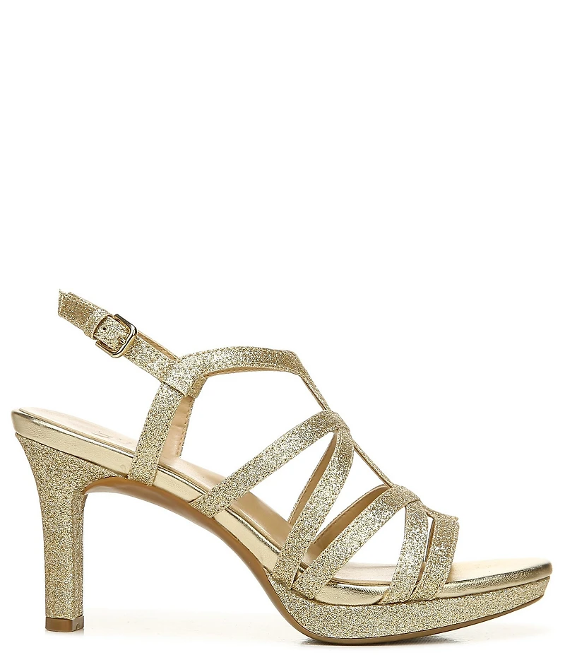 Naturalizer Baylor Glitter Strappy Dress Sandals