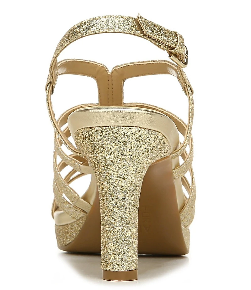 Naturalizer Baylor Glitter Strappy Dress Sandals