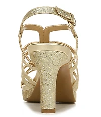 Naturalizer Baylor Glitter Strappy Dress Sandals