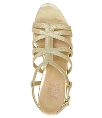 Naturalizer Baylor Glitter Strappy Dress Sandals
