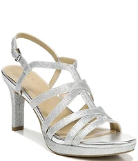 Naturalizer Baylor Glitter Strappy Dress Sandals