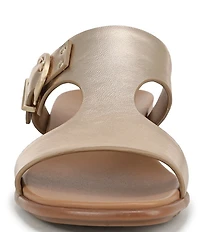 Naturalizer Beach Leather T-Strap Slide Sandals