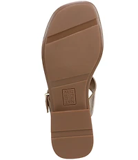 Naturalizer Beach Leather T-Strap Slide Sandals