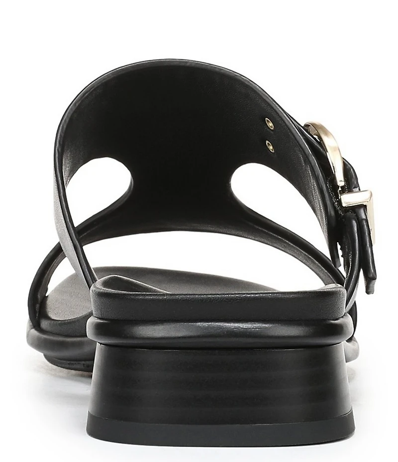 Naturalizer Beach Leather T-Strap Slide Sandals