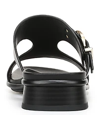 Naturalizer Beach Leather T-Strap Slide Sandals