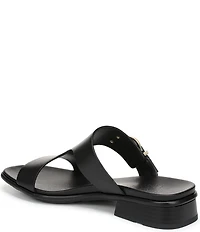 Naturalizer Beach Leather T-Strap Slide Sandals