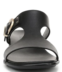 Naturalizer Beach Leather T-Strap Slide Sandals