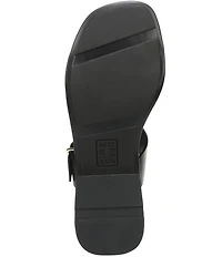 Naturalizer Beach Leather T-Strap Slide Sandals