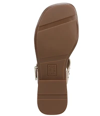 Naturalizer Beach Studded Leather T-Strap Slide Sandals