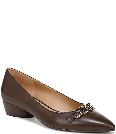 Naturalizer Becca Chain Hardware Leather Pumps