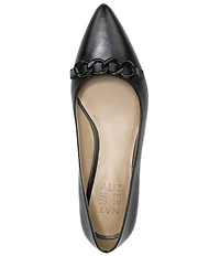 Naturalizer Becca Chain Hardware Leather Pumps