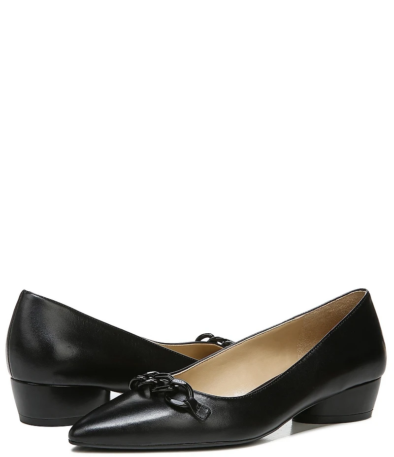 Naturalizer Becca Chain Hardware Leather Pumps