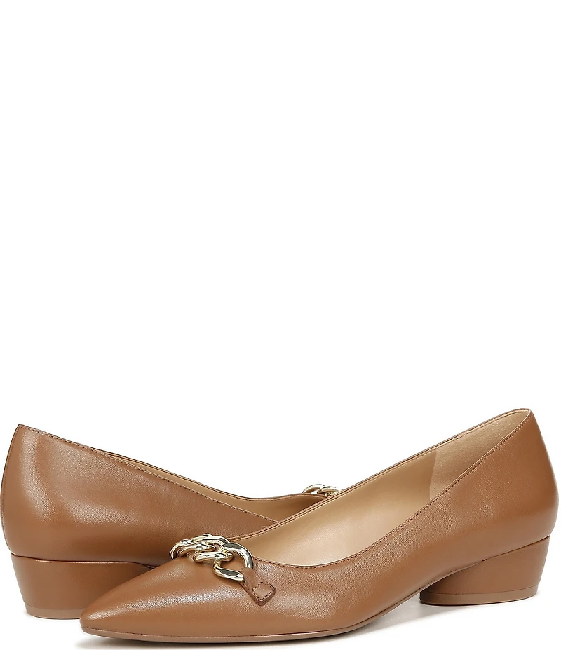 Naturalizer Becca Chain Hardware Leather Pumps
