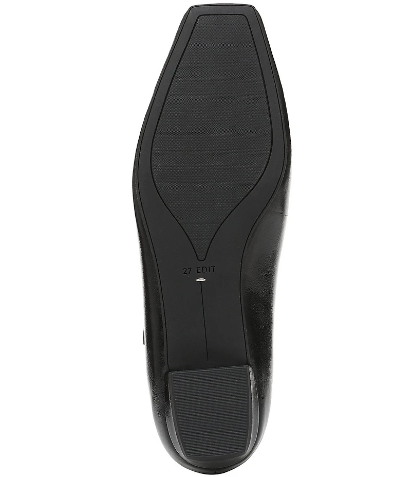 Naturalizer Bella Leather Square Toe T-Strap Mary Jane Flats