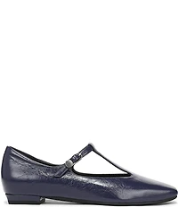 Naturalizer Bella Leather Square Toe T-Strap Mary Jane Flats