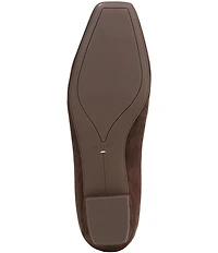 Naturalizer Bella Suede Square Toe T-Strap Mary Jane Flats