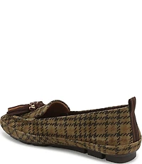 Naturalizer Betsy Suede Houndstooth Tassel Loafers
