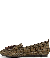 Naturalizer Betsy Suede Houndstooth Tassel Loafers