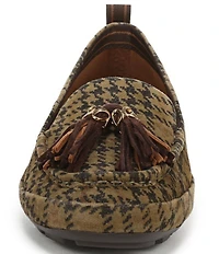 Naturalizer Betsy Suede Houndstooth Tassel Loafers