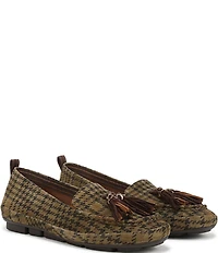 Naturalizer Betsy Suede Houndstooth Tassel Loafers