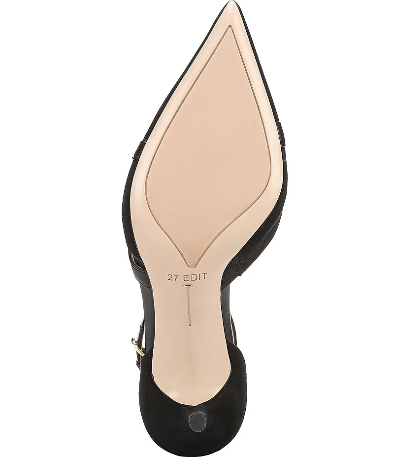 Naturalizer Bliss Suede Pointed Toe Ankle Strap Dress Pumps