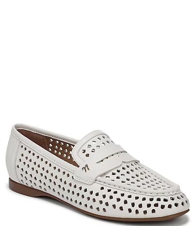 Naturalizer Bloom Perforated Leather Penny Loafers