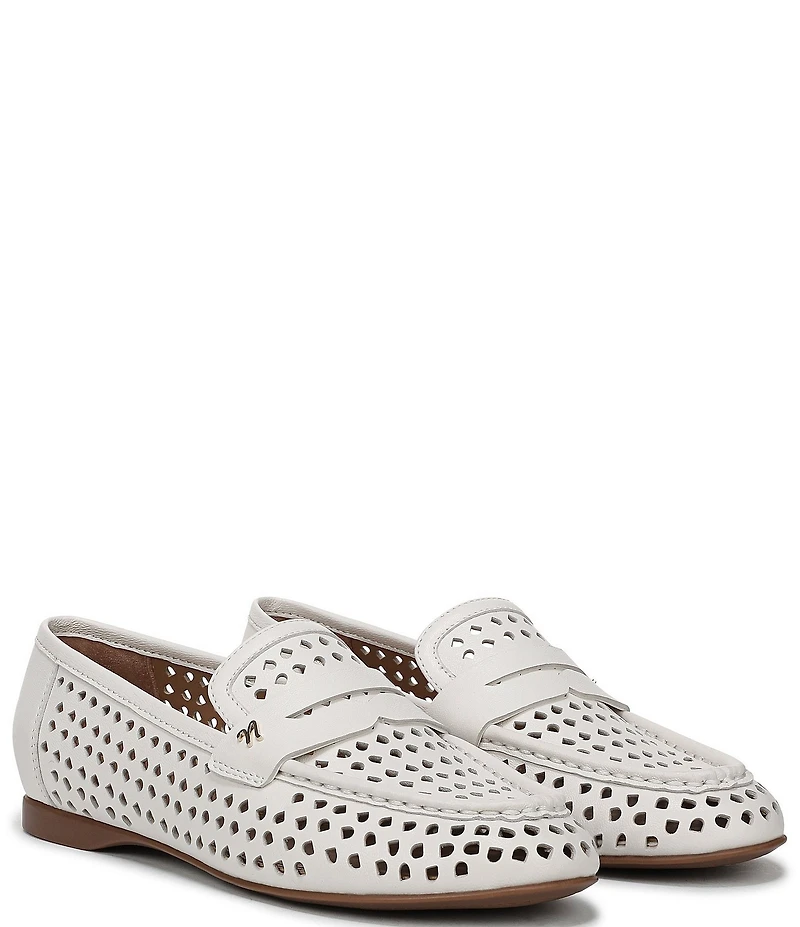 Naturalizer Bloom Perforated Leather Penny Loafers