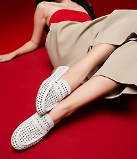 Naturalizer Bloom Perforated Leather Penny Loafers