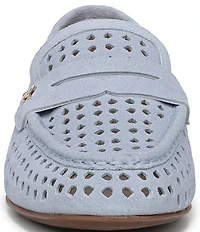 Naturalizer Bloom Perforated Suede Penny Loafers