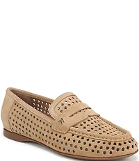 Naturalizer Bloom Perforated Suede Penny Loafers