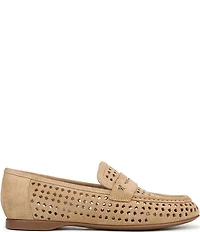 Naturalizer Bloom Perforated Suede Penny Loafers