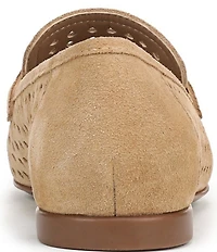Naturalizer Bloom Perforated Suede Penny Loafers
