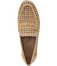 Naturalizer Bloom Perforated Suede Penny Loafers