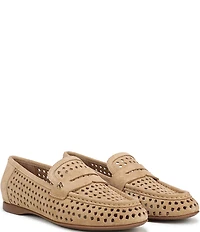 Naturalizer Bloom Perforated Suede Penny Loafers