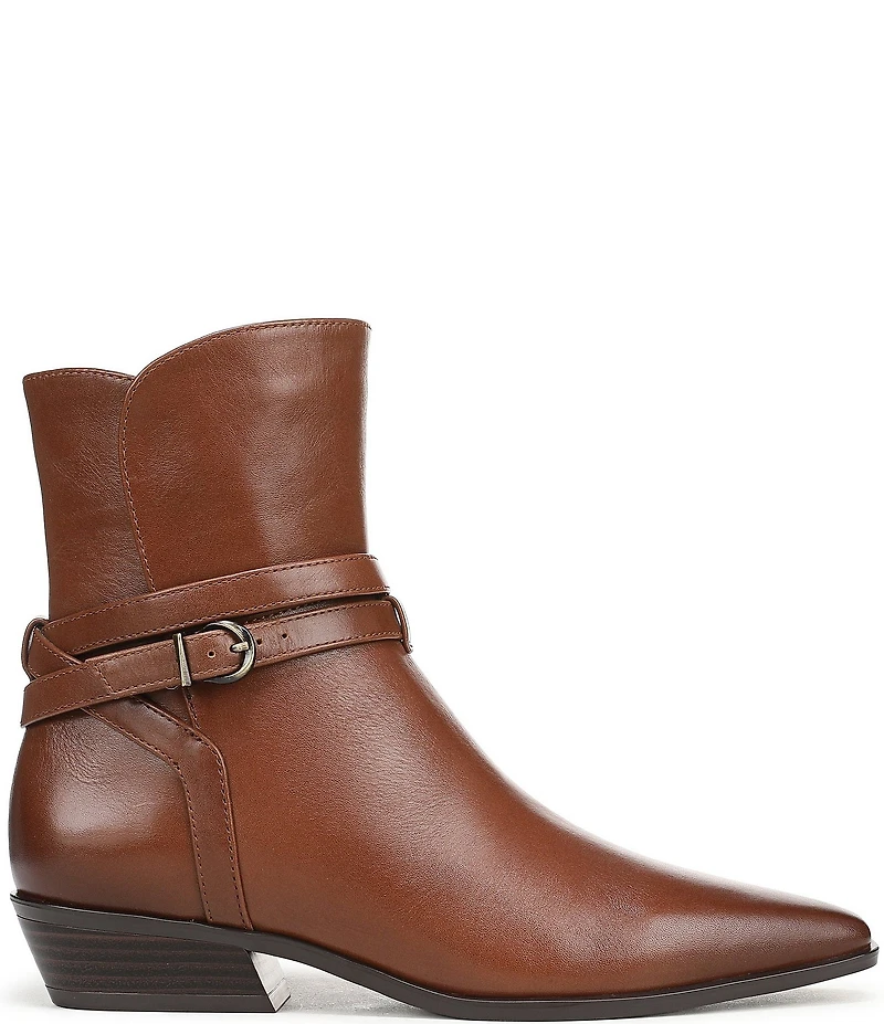 Naturalizer Boden Leather Double Strap Snip Toe Ankle Booties