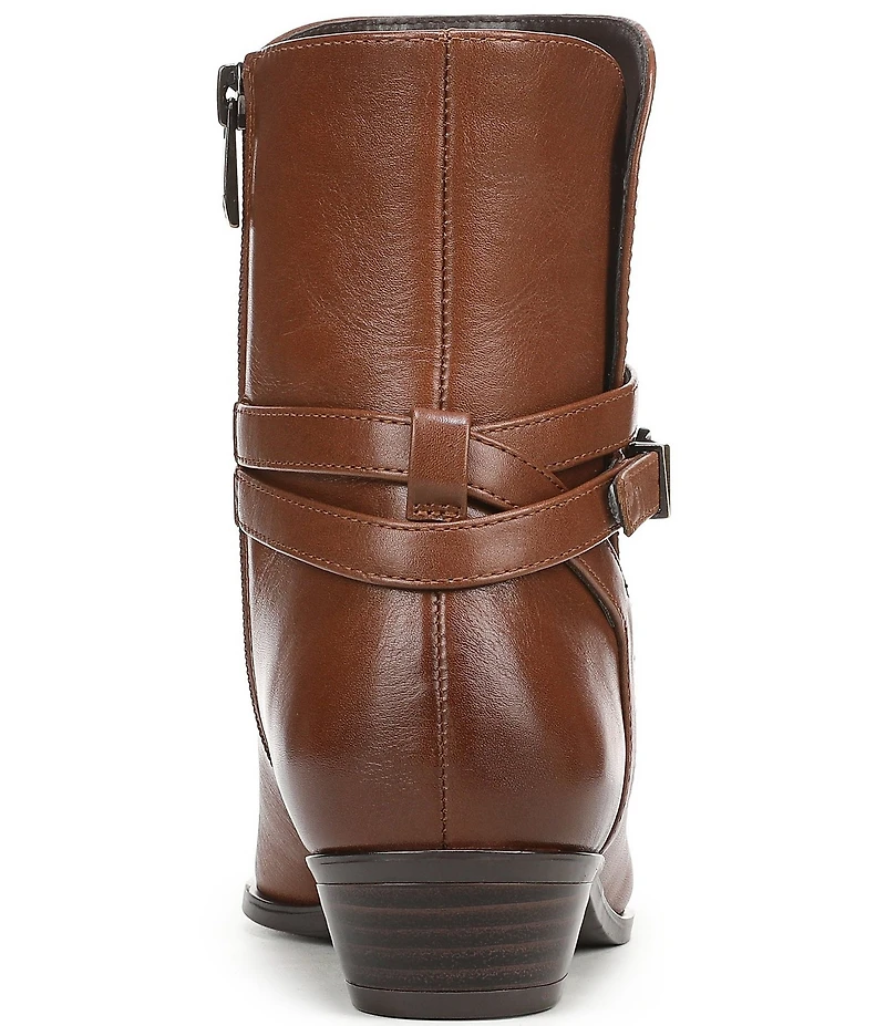 Naturalizer Boden Leather Double Strap Snip Toe Ankle Booties