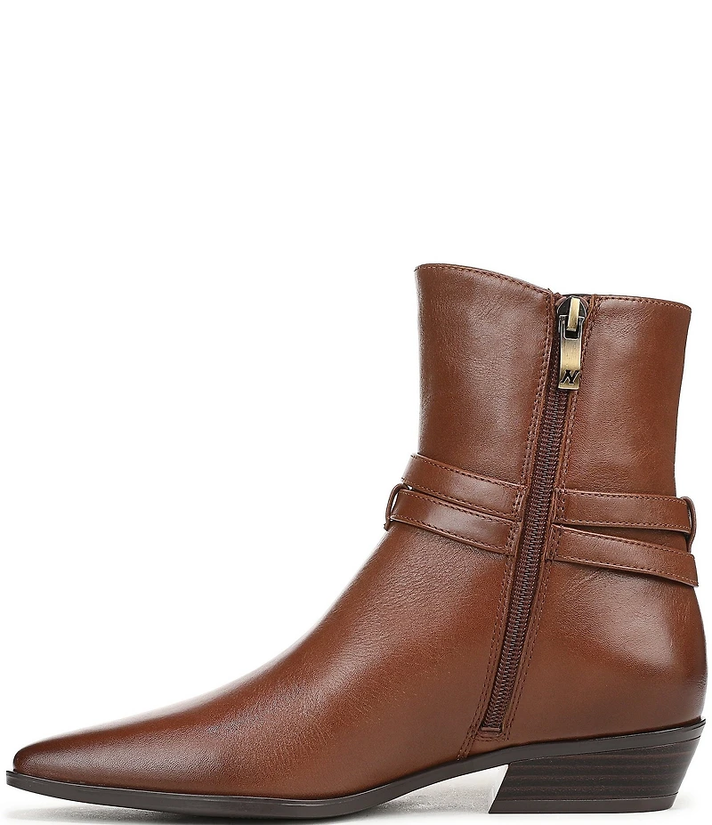 Naturalizer Boden Leather Double Strap Snip Toe Ankle Booties