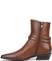 Naturalizer Boden Leather Double Strap Snip Toe Ankle Booties