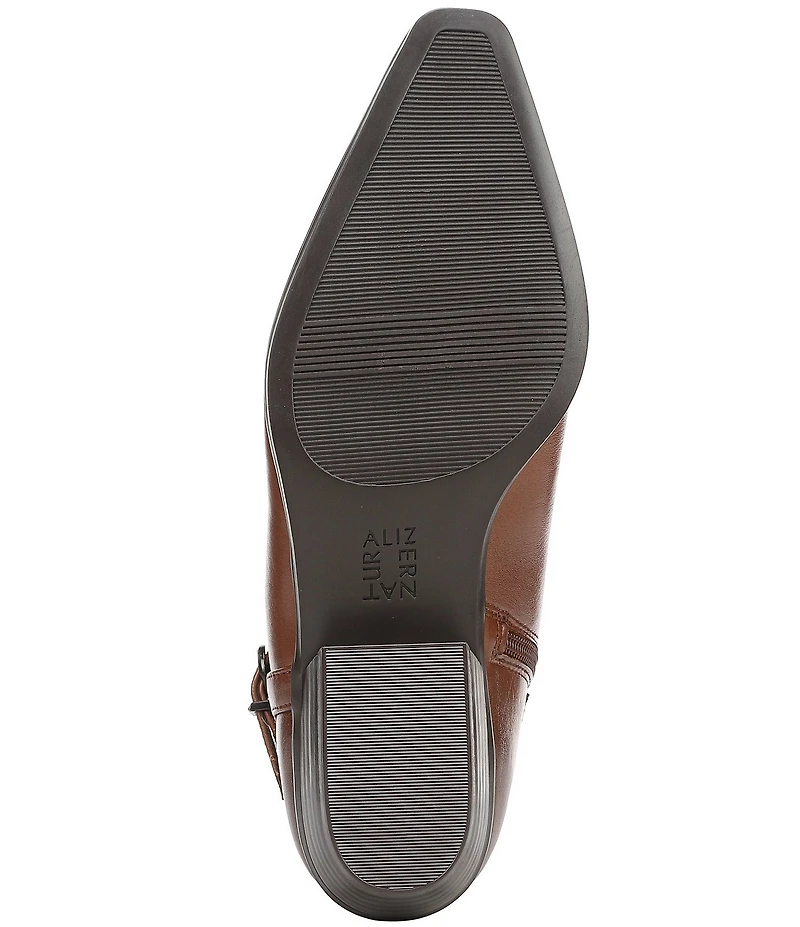 Naturalizer Boden Leather Double Strap Snip Toe Ankle Booties