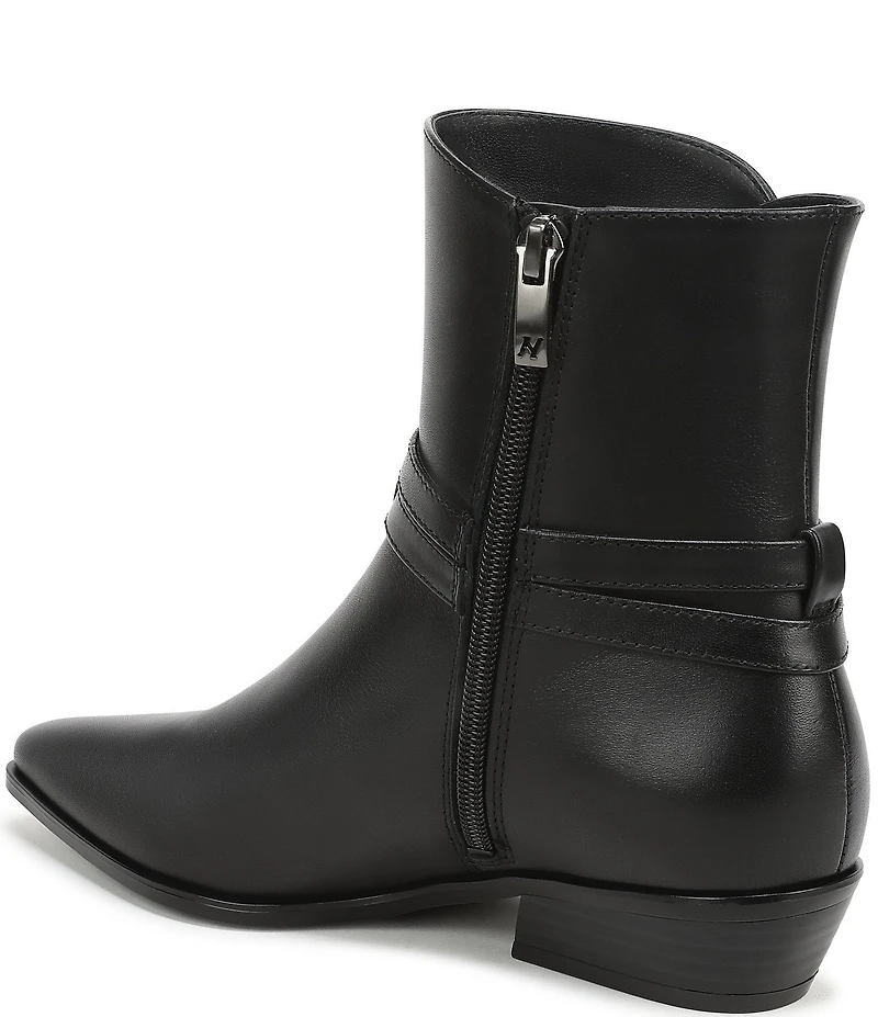 Naturalizer Boden Leather Double Strap Snip Toe Ankle Booties