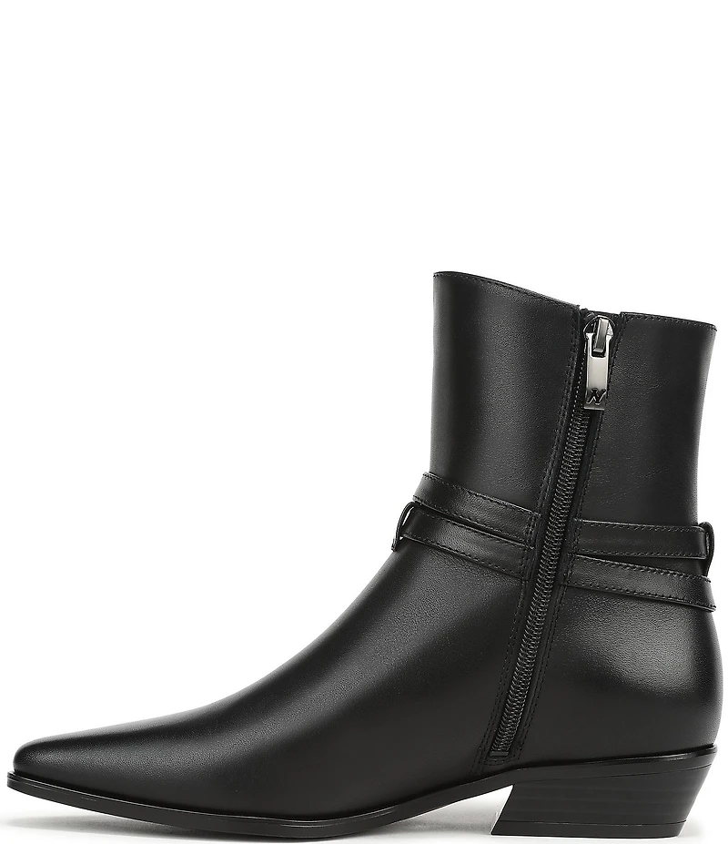 Naturalizer Boden Leather Double Strap Snip Toe Ankle Booties