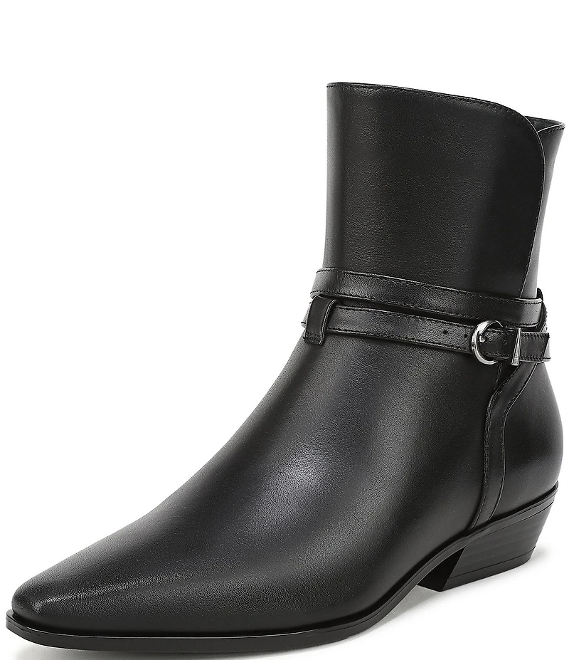 Naturalizer Boden Leather Double Strap Snip Toe Ankle Booties