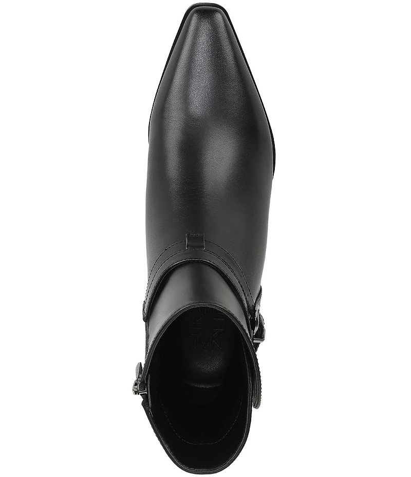 Naturalizer Boden Leather Double Strap Snip Toe Ankle Booties