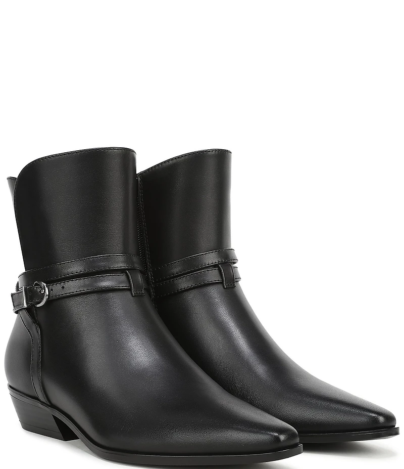 Naturalizer Boden Leather Double Strap Snip Toe Ankle Booties