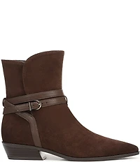 Naturalizer Boden Suede Double Strap Snip Toe Ankle Booties