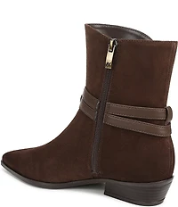 Naturalizer Boden Suede Double Strap Snip Toe Ankle Booties