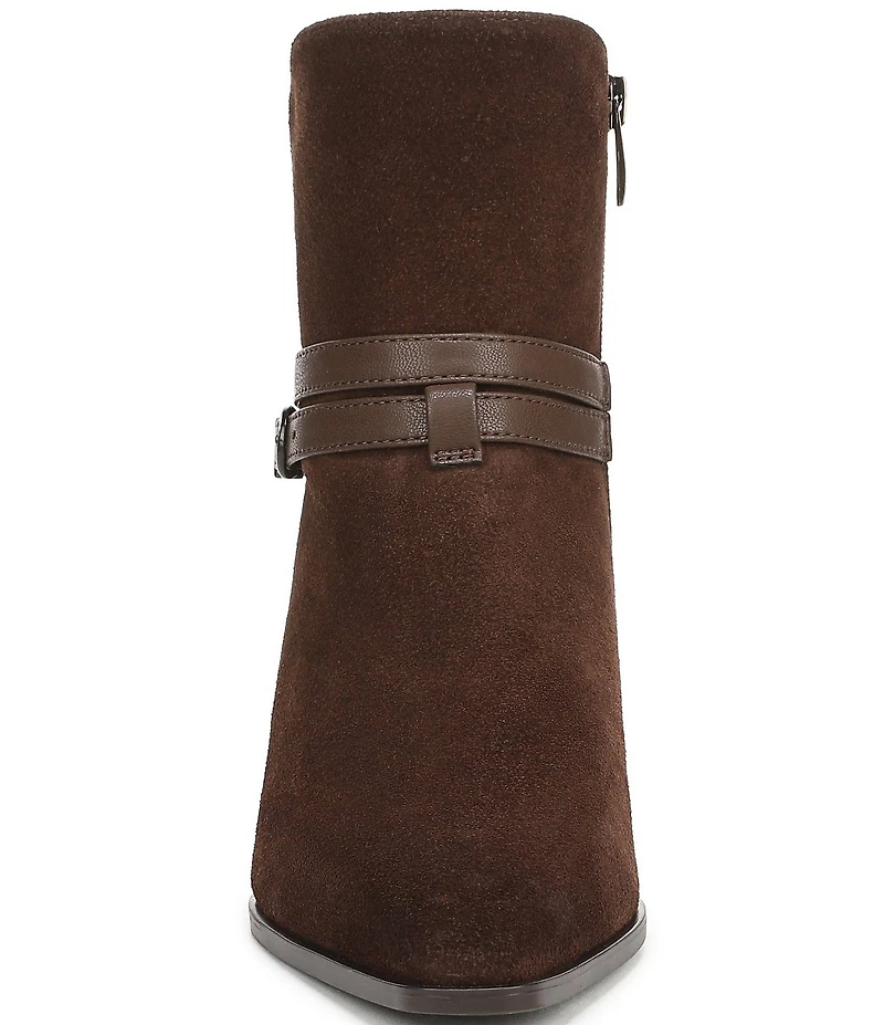 Naturalizer Boden Suede Double Strap Snip Toe Ankle Booties