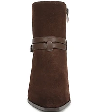 Naturalizer Boden Suede Double Strap Snip Toe Ankle Booties