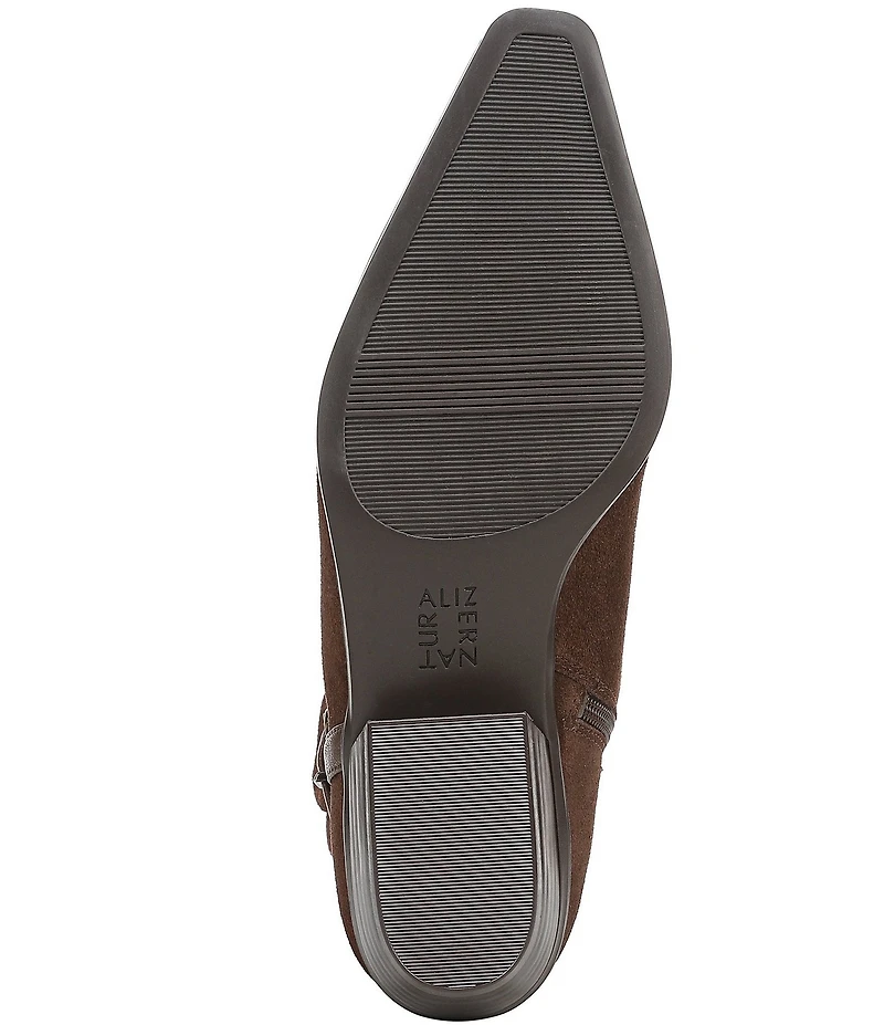 Naturalizer Boden Suede Double Strap Snip Toe Ankle Booties