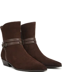 Naturalizer Boden Suede Double Strap Snip Toe Ankle Booties